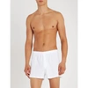 HANRO HANRO MEN'S WHITE SEA ISLAND RELAXED-FIT COTTON BOXERS,98433087