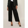 VALENTINO BELTED WIDE-LEG SATIN TROUSERS