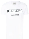 Iceberg T-shirt With Embroidered Logo In White,black