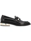 COLIAC COLIAC PEARL ACCENTED LOAFERS - BLACK