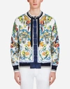 DOLCE & GABBANA BOMBER JACKER IN PRINTED NYLON TEST,G9LI4THPM17HWQ71