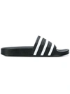 Adidas Originals Adilette Textured-rubber Slides In Black