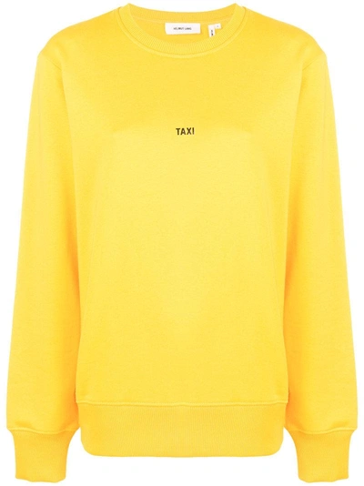 Helmut Lang Taxi Sweatshirt In Yellow