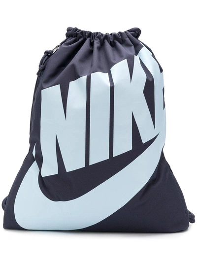 Nike Heritage Drawstring Backpack In Grey