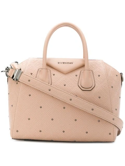 Givenchy Antigona 4g絎缝皮革手提包 In Pink