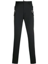 DSQUARED2 DSQUARED2 TAPERED TROUSERS - BLACK
