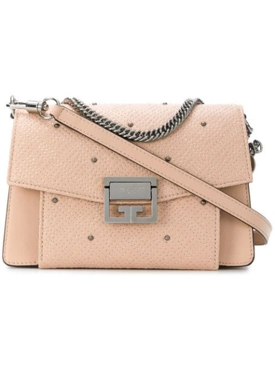 Givenchy Small Quilted Gv3 Cross Body Bag In Pink