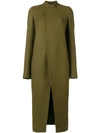 RICK OWENS RICK OWENS WRAP COAT - GREEN