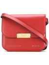Victoria Beckham Eva Foldover Crossbody Bag In Red