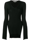 STELLA MCCARTNEY RIBBED FITTED SWEATER