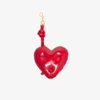 ANYA HINDMARCH ANYA HINDMARCH RED CHUBBY HEART BAG CHARM,10921512968282