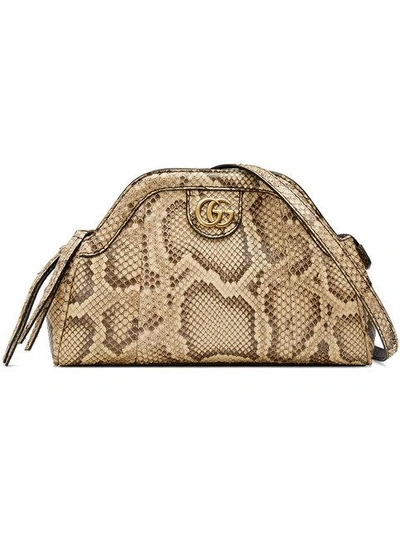 Gucci Re(belle) Python Small Shoulder Bag In Natural Python