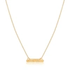 Lily Flo Jewellery Solid Gold Bar Necklace