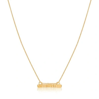 Lily Flo Jewellery Solid Gold Bar Necklace