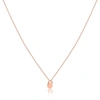 Lily Flo Jewellery Dot Solid Rose Gold Pendant Necklace