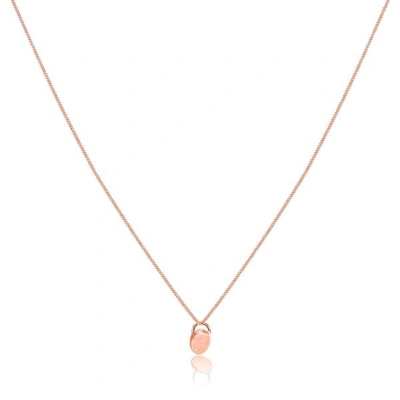 Lily Flo Jewellery Dot Solid Rose Gold Pendant Necklace