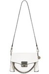 GIVENCHY GIVENCHY SMALL LEATHER GV3 IN WHITE
