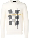 Z ZEGNA Z ZEGNA PRINTED SWEATSHIRT - WHITE