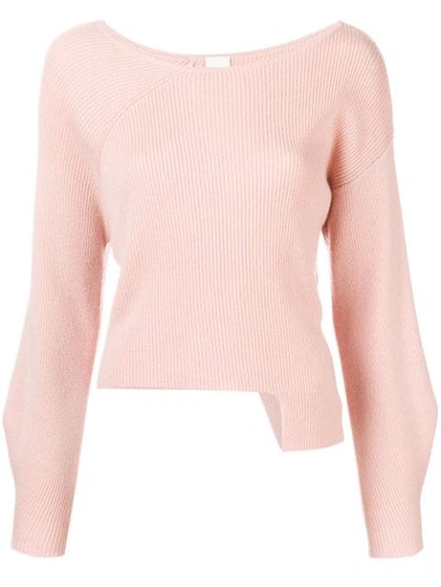 Pinko Ribbed Jumper In Pink