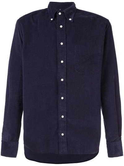 Gitman Vintage Corduroy Shirt In Blue