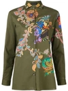 ETRO ETRO FLORAL EMBROIDERED SHIRT - GREEN