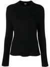 CALVIN KLEIN 205W39NYC RIBBED KNIT SWEATER