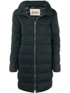 HERNO PADDED ZIPPED COAT