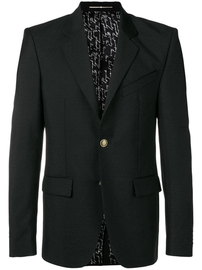 Givenchy Single-breasted Blazer Jacket In Black