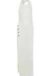 ALIX WOMAN CASABLANCA OPEN-BACK STRETCH-MODAL MAXI DRESS IVORY,US 5016545970158433