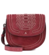 Altuzarra Ghianda Saddle Suede Shoulder Bag In Red