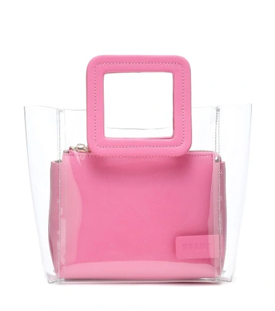 Staud Shirley Colorblock Mini Tote Bag, Pink