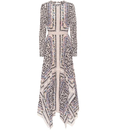 Altuzarra Tamourine Printed Silk Crepe De Chine Maxi Dress In Neutral