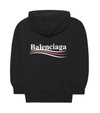 BALENCIAGA Printed cotton hoodie,P00329318