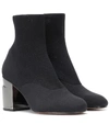 CLERGERIE KEANE STRETCH-KNIT ANKLE BOOTS,P00335087