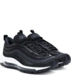 Nike Air Max 97 Leather Sneakers In Black