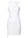 CINQ À SEPT CINQ A SEPT VITA TIE-FRONT SHORT DRESS - 白色