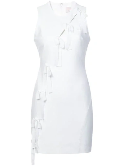 Cinq À Sept Cinq A Sept Vita Tie-front Short Dress - 白色 In White