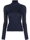 MARCO DE VINCENZO RIBBED TURTLE NECK SWEATER