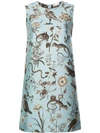 RED VALENTINO RED VALENTINO FLORAL PRINTED DRESS - BLUE