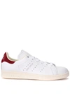 ADIDAS ORIGINALS STAN SMITH WHITE AND RED LEATHER SNEAKER,10636962