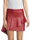 JOIE Botan Leather Mini Skirt