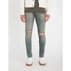 REPRESENT DESTROYER RIPPED SLIM-FIT SKINNY JEANS