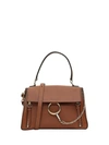 CHLOÉ LEATHER AND SUEDE FAYE MEDIUM DAY SHOULDER BAG,10637101