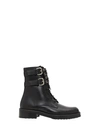 RED VALENTINO ROCK RUFFLES COMBAT BOOT,10637251