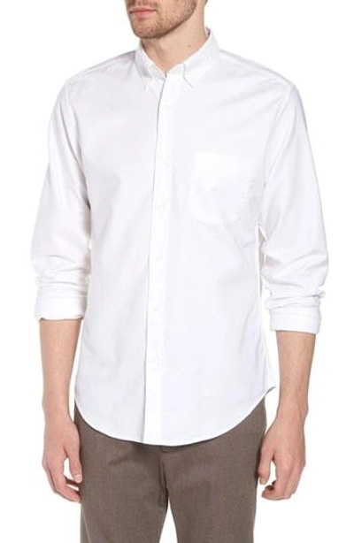 Jcrew Slim-fit Button-down Collar Cotton Oxford Shirt In White