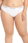 CALVIN KLEIN MODERN COTTON-BLEND THONG,QF5117