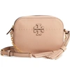Tory Burch Mcgraw Leather Camera Crossbody In Devon Sand
