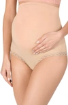 Natori Bliss Maternity Full-panel Boy-leg Briefs In Cafe