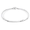 ANCHOR & CREW CLEAR ROCK CRYSTAL PURITY SILVER & STONE BRACELET