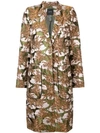 SMYTHE SMYTHE FOLIAGE JACQUARD COAT - GREEN